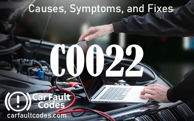 C0022 fault code