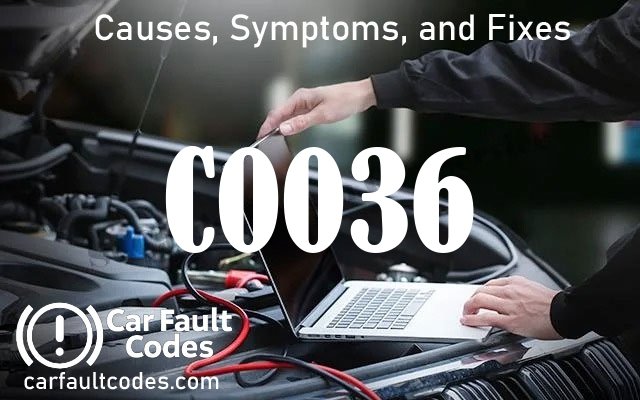 C0036 fault code