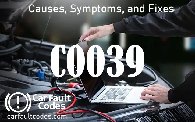 C0039 fault code