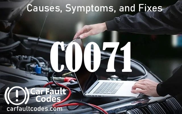 C0071 fault code