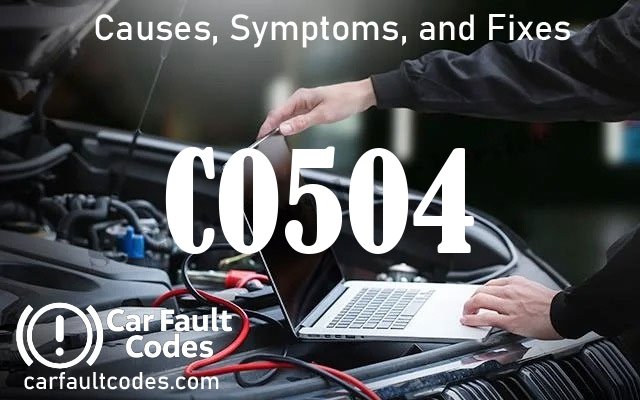C0504 fault code